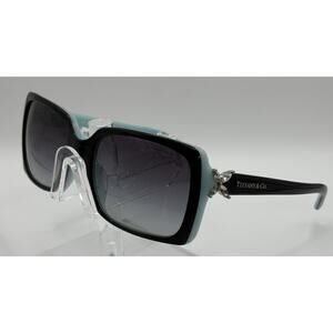 Tiffany & Co TF4047-B Black Blue Sunglasses Gradient Lens Italy